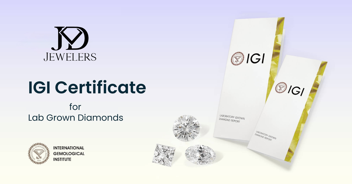 4ct IGI Certified Round Cut 14K Gold Lab Grown Diamond Engagement Ring