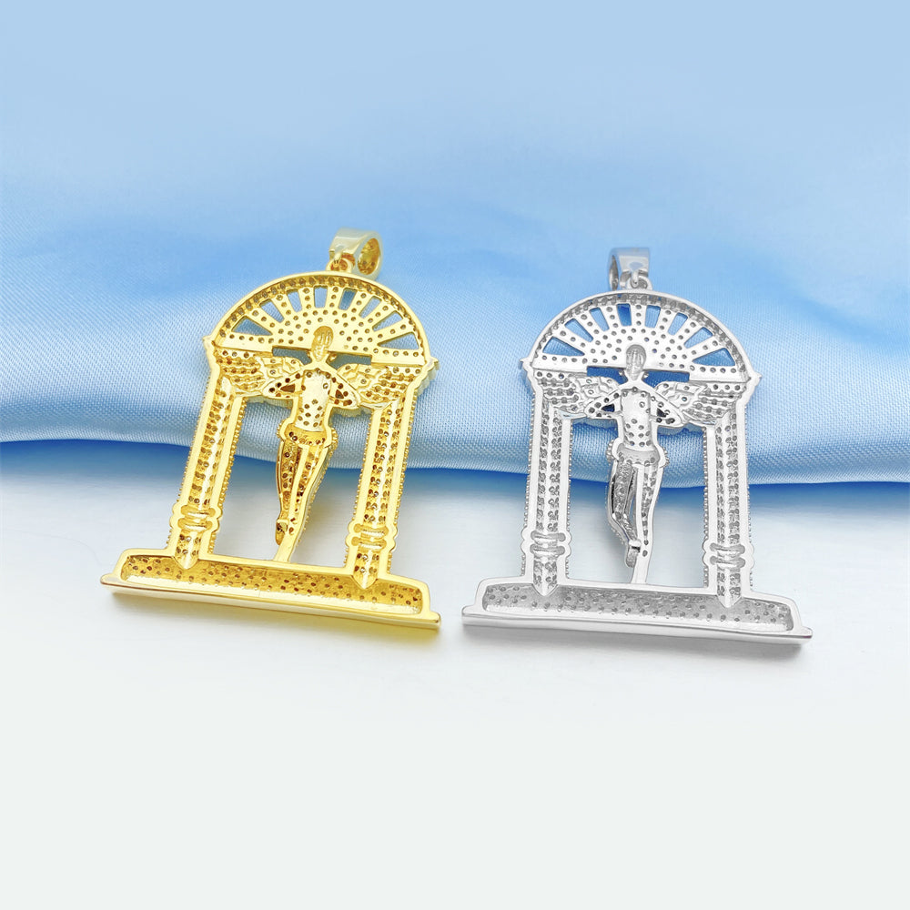MOISSANITE ANGEL PENDANT