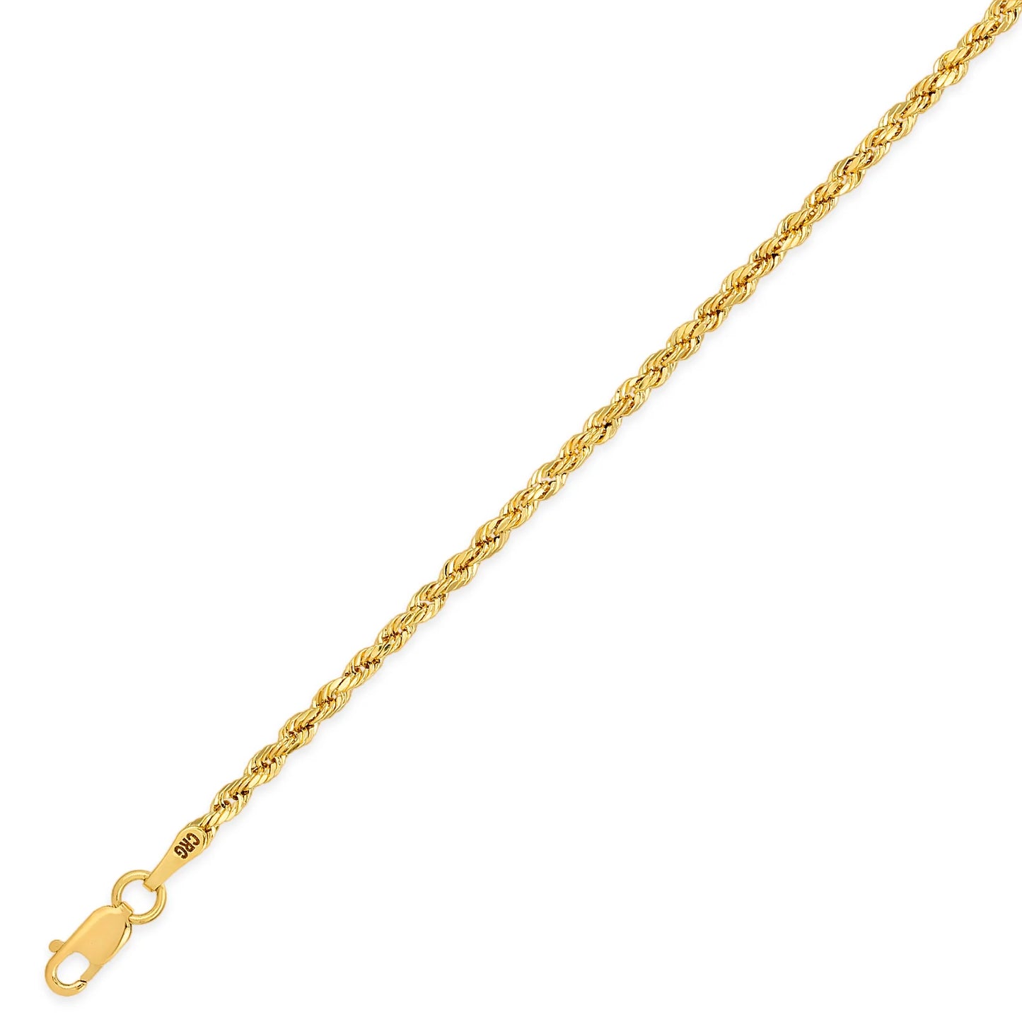 2MM HOLLOW ROPE CHAIN