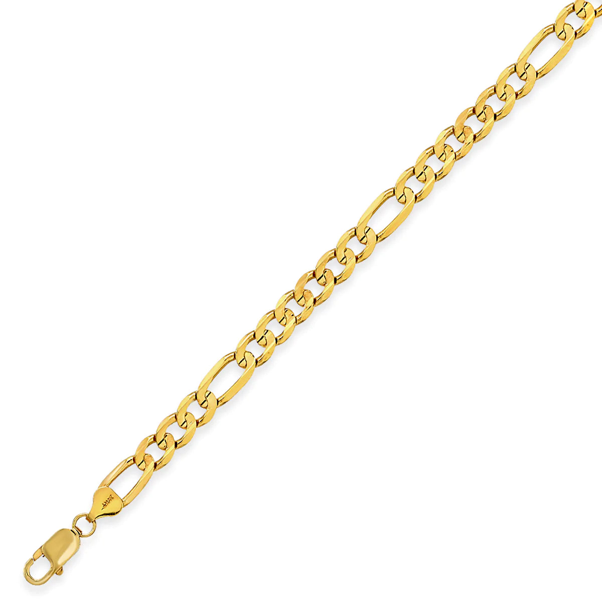 8MM SOLID FIGARO CHAIN