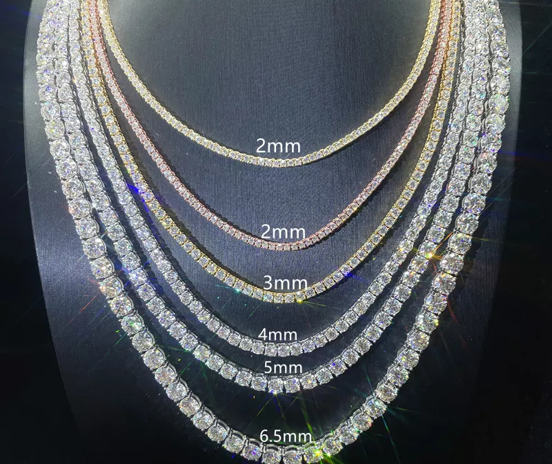 6.5MM-8MM MOISSANITE TENNIS CHAIN