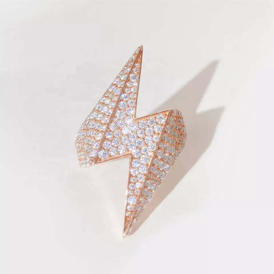 MOISSANITE THUNDER RING