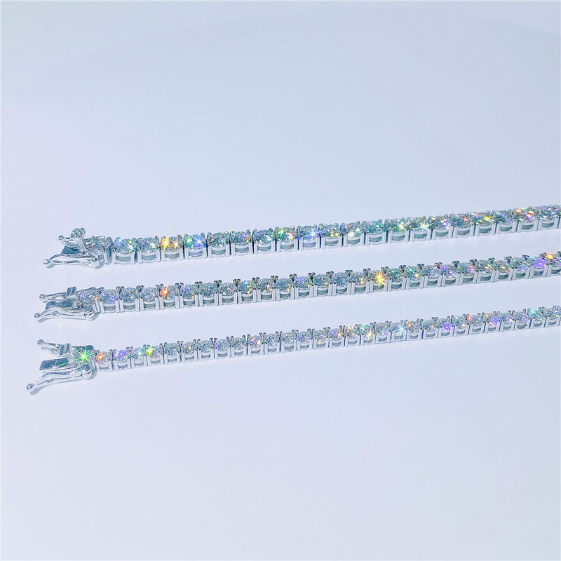 2MM-5MM MOISSANITE TENNIS CHAIN