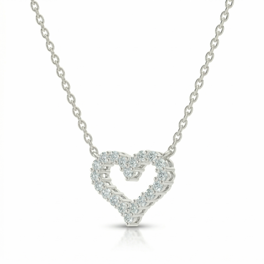 MINI DIAMOND HEART NECKLACE