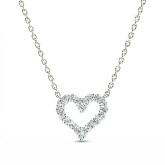 MINI DIAMOND HEART NECKLACE