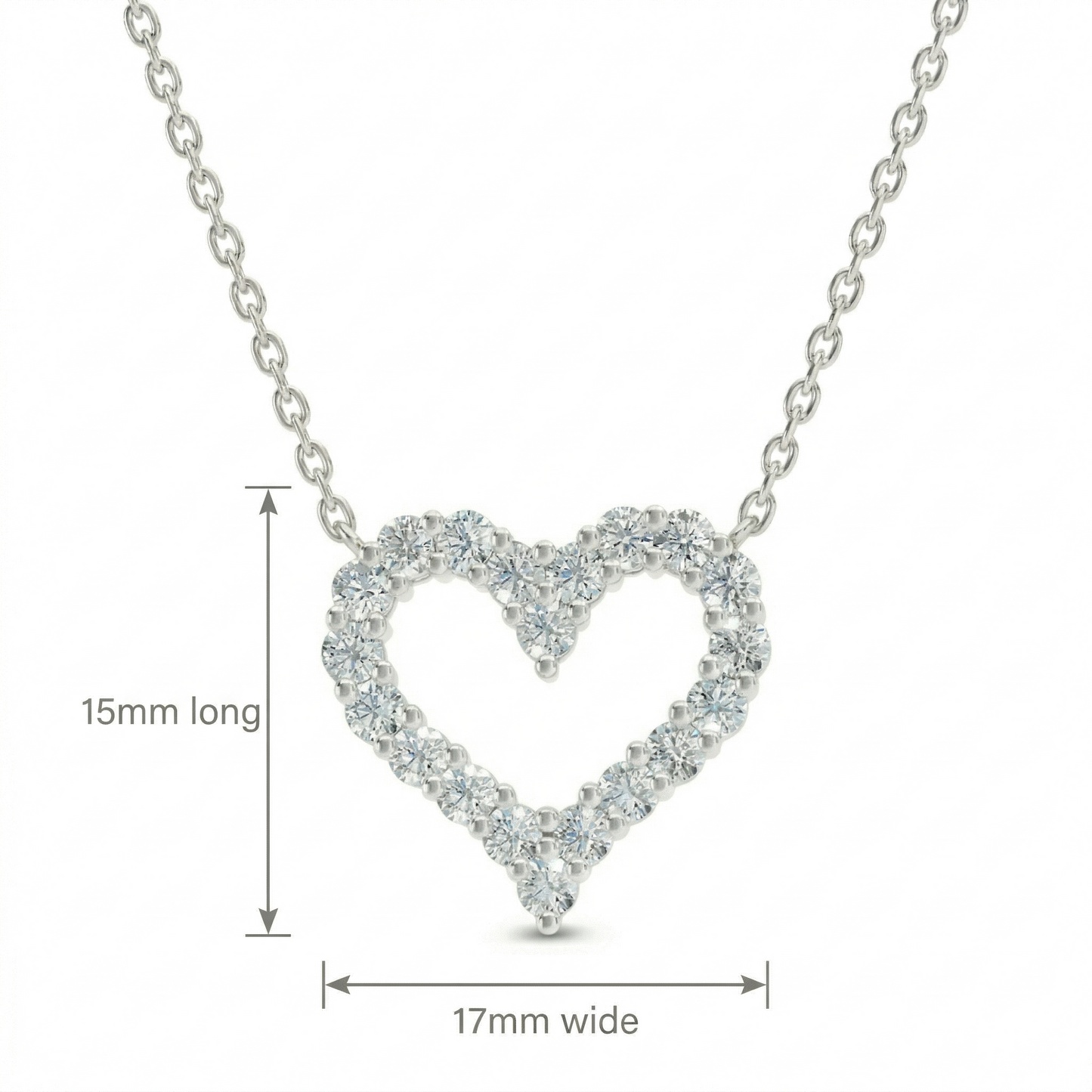 MINI DIAMOND HEART NECKLACE