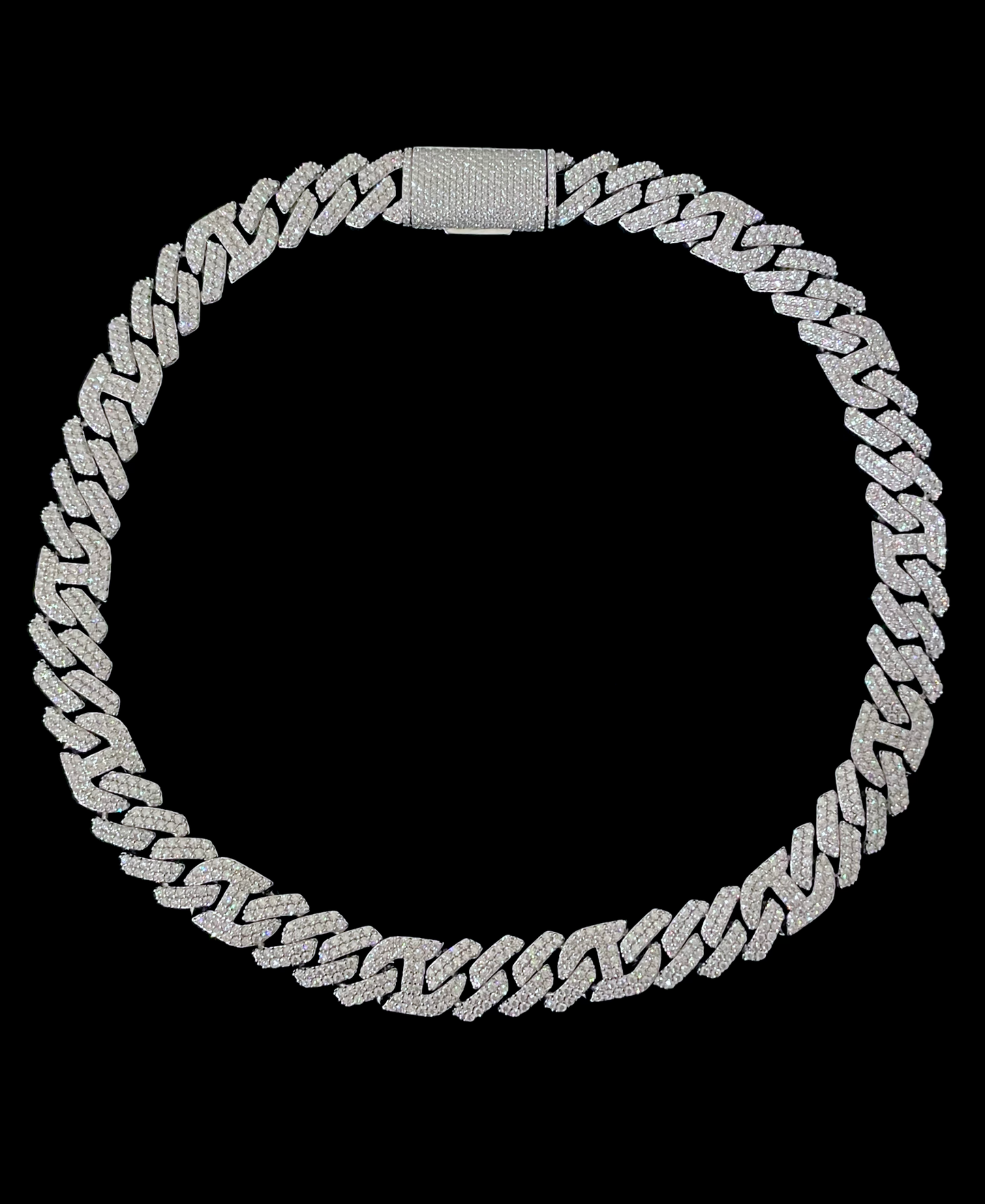 15MM MOISSANITE GUCCI CUBAN LINK CHAIN