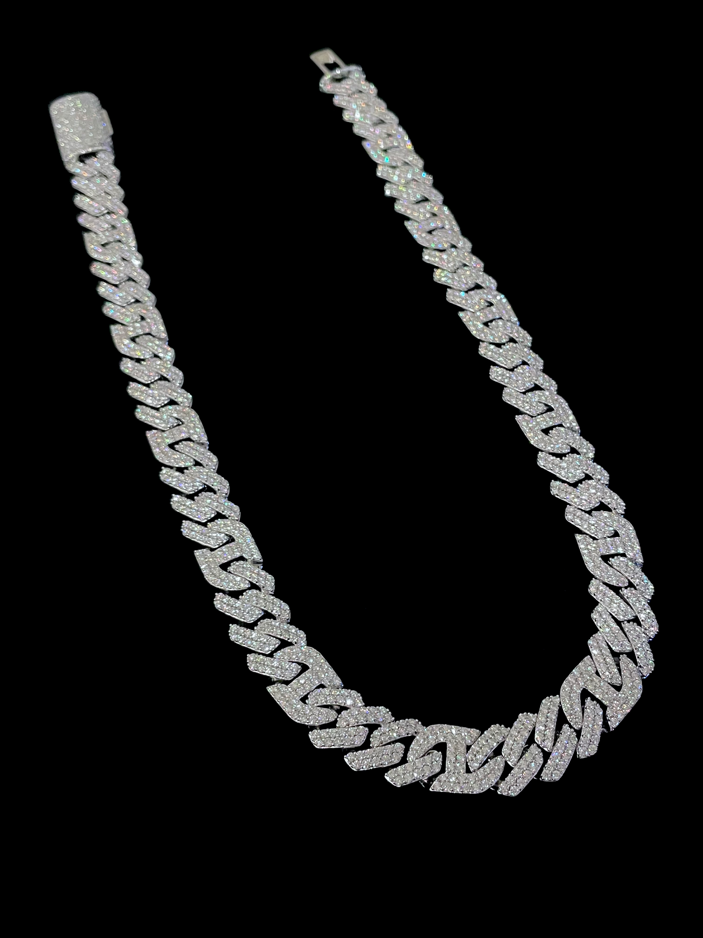 15MM MOISSANITE GUCCI CUBAN LINK CHAIN