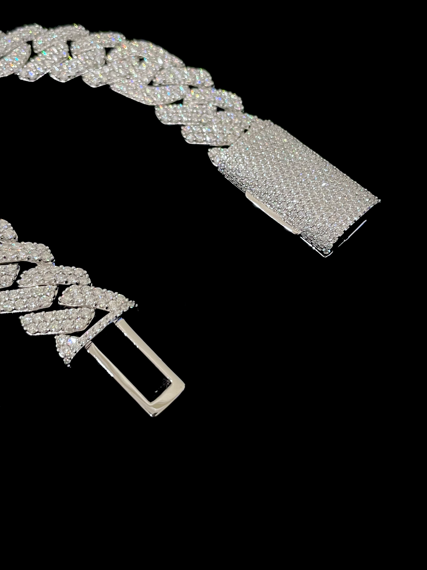 15MM MOISSANITE GUCCI CUBAN LINK BRACELET