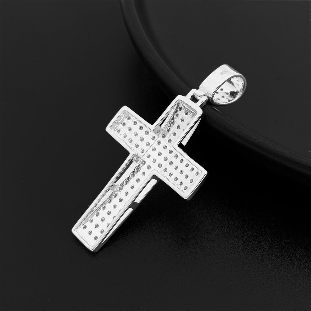 MOISSANITE CROSS PENDANT