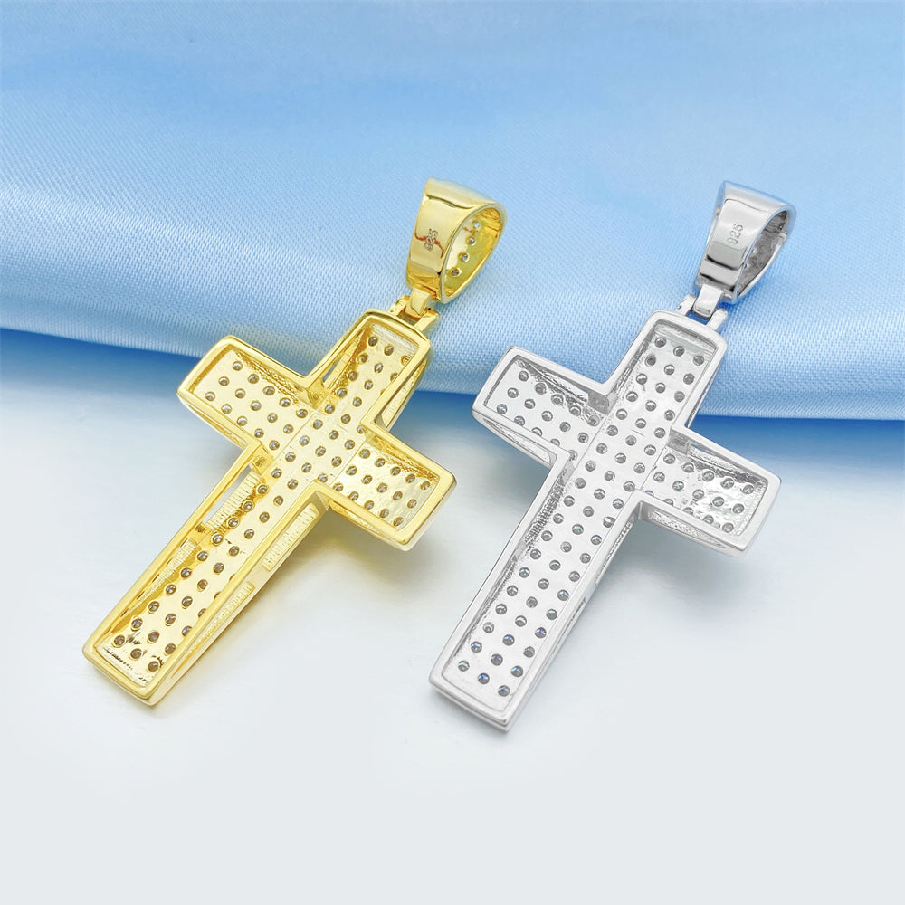 MOISSANITE CROSS PENDANT