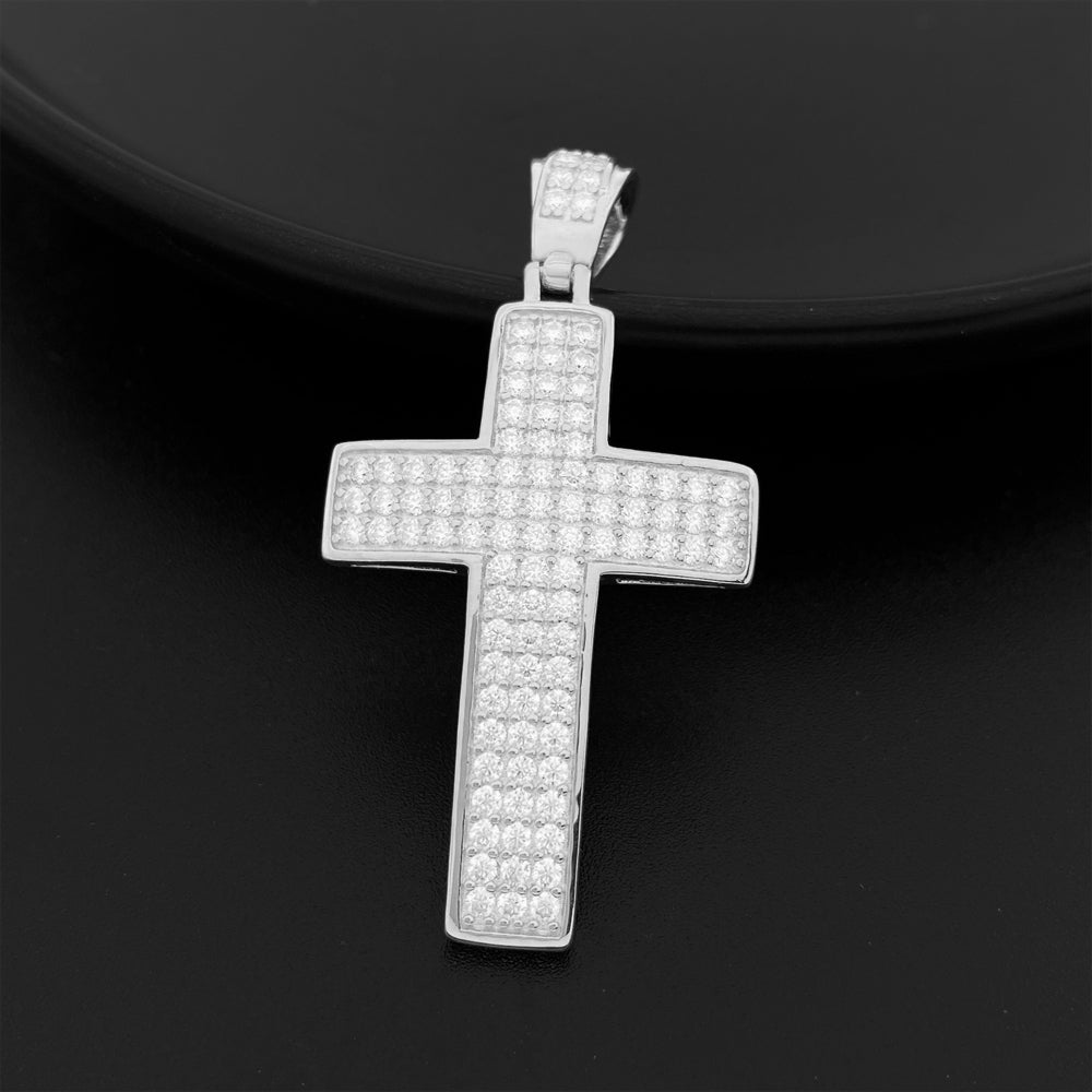 MOISSANITE CROSS PENDANT