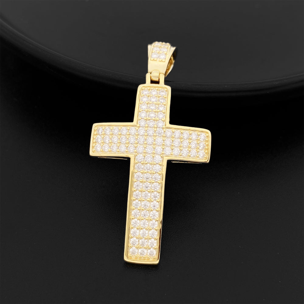 MOISSANITE CROSS PENDANT