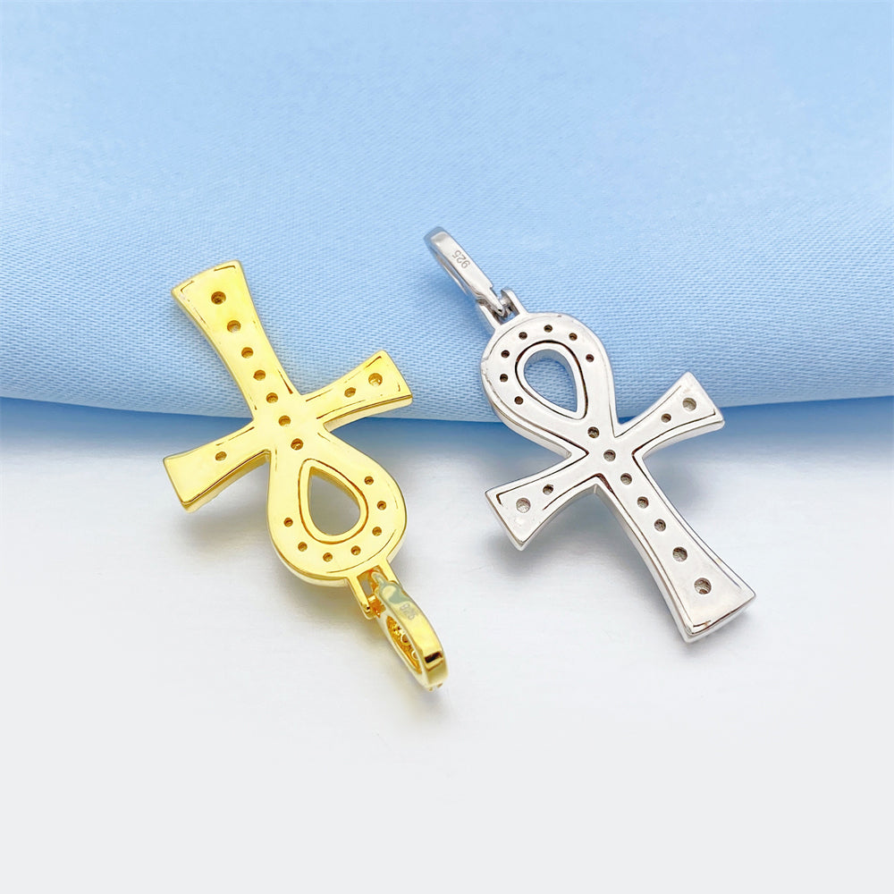 MOISSANITE ANKH PENDANT