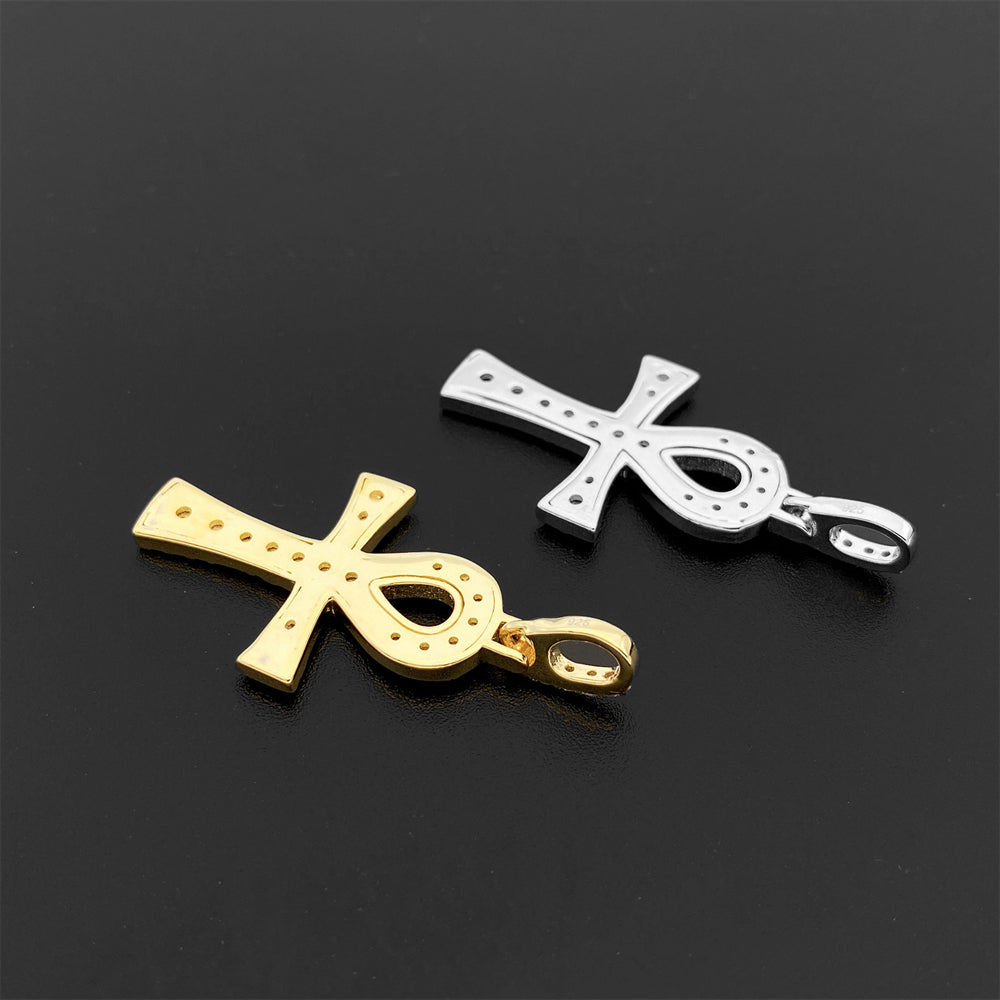 MOISSANITE ANKH PENDANT