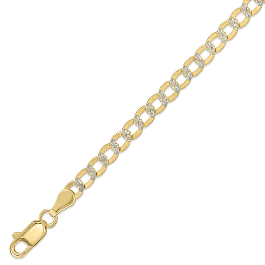 4.5MM HOLLOW WHITE PAVE CURB CHAIN