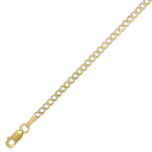 2.5MM HOLLOW WHITE PAVE CURB CHAIN