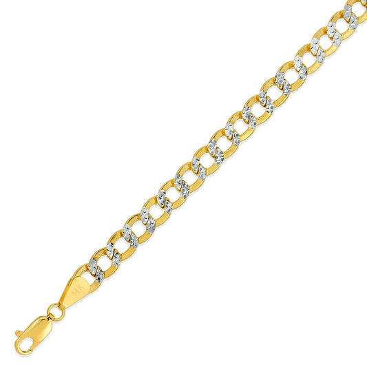 6.5MM HOLLOW WHITE PAVE CURB CHAIN