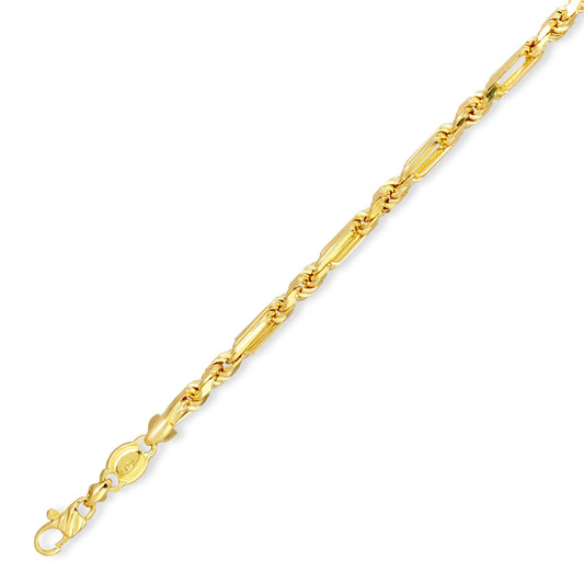 4MM SOLID FIGAROPE CHAIN