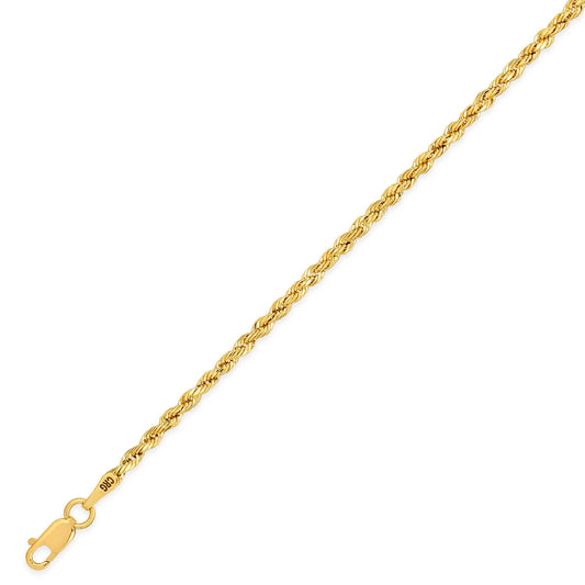 2MM HOLLOW ROPE CHAIN