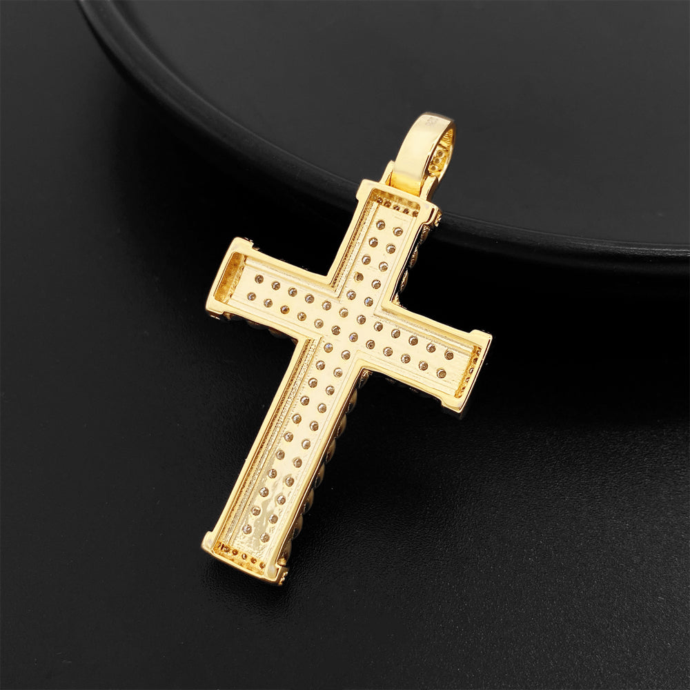 MOISSANITE CROSS PENDANT