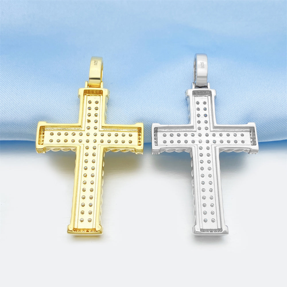 MOISSANITE CROSS PENDANT