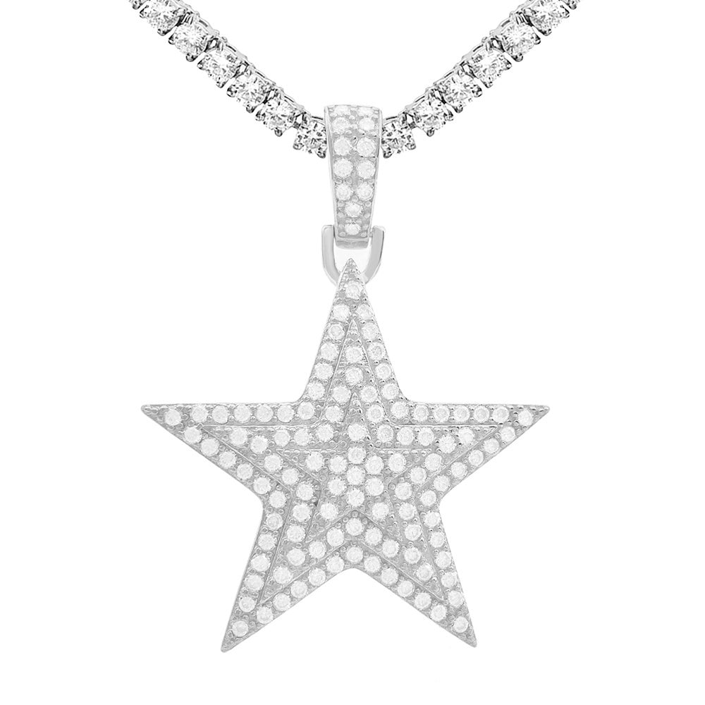 MOISSANITE STAR PENDANT