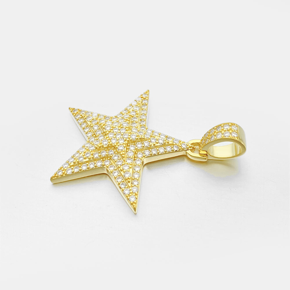 MOISSANITE STAR PENDANT