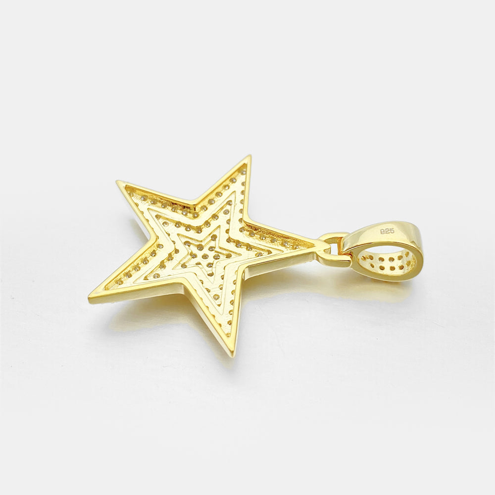 MOISSANITE STAR PENDANT