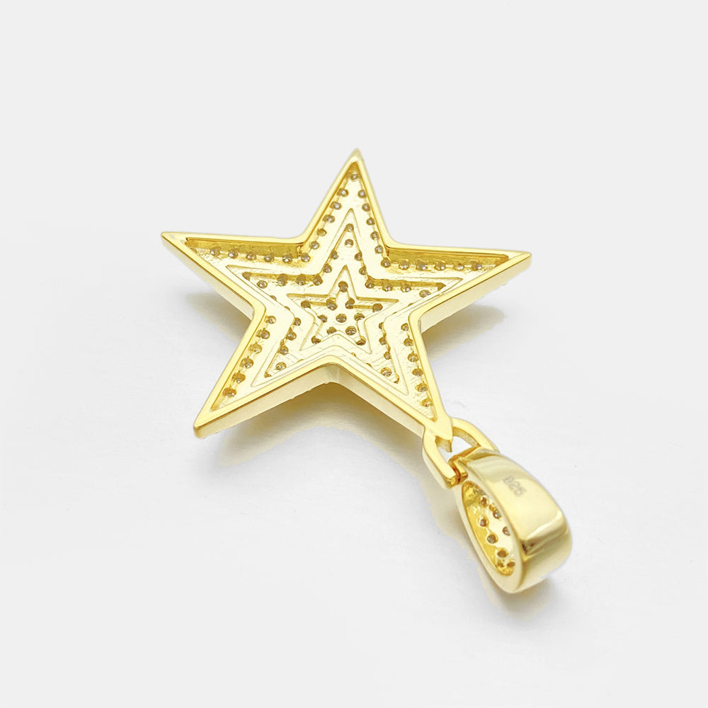 MOISSANITE STAR PENDANT