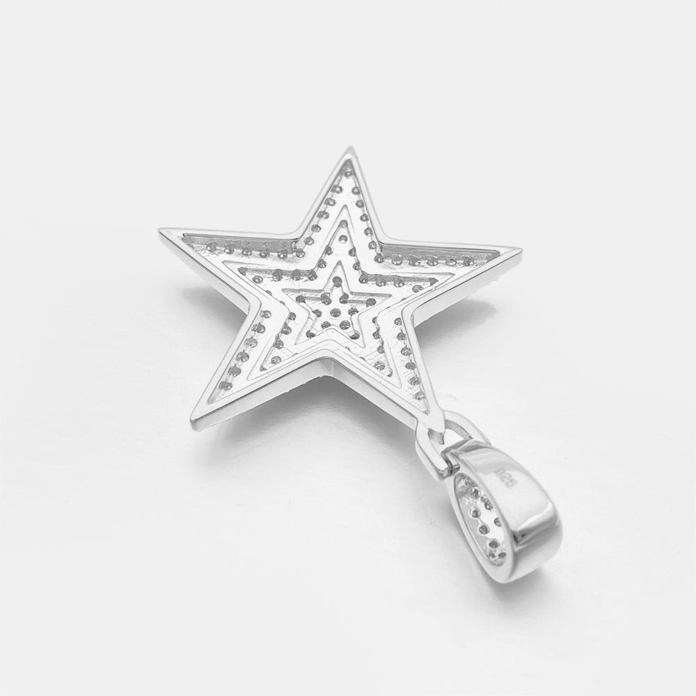 MOISSANITE STAR PENDANT