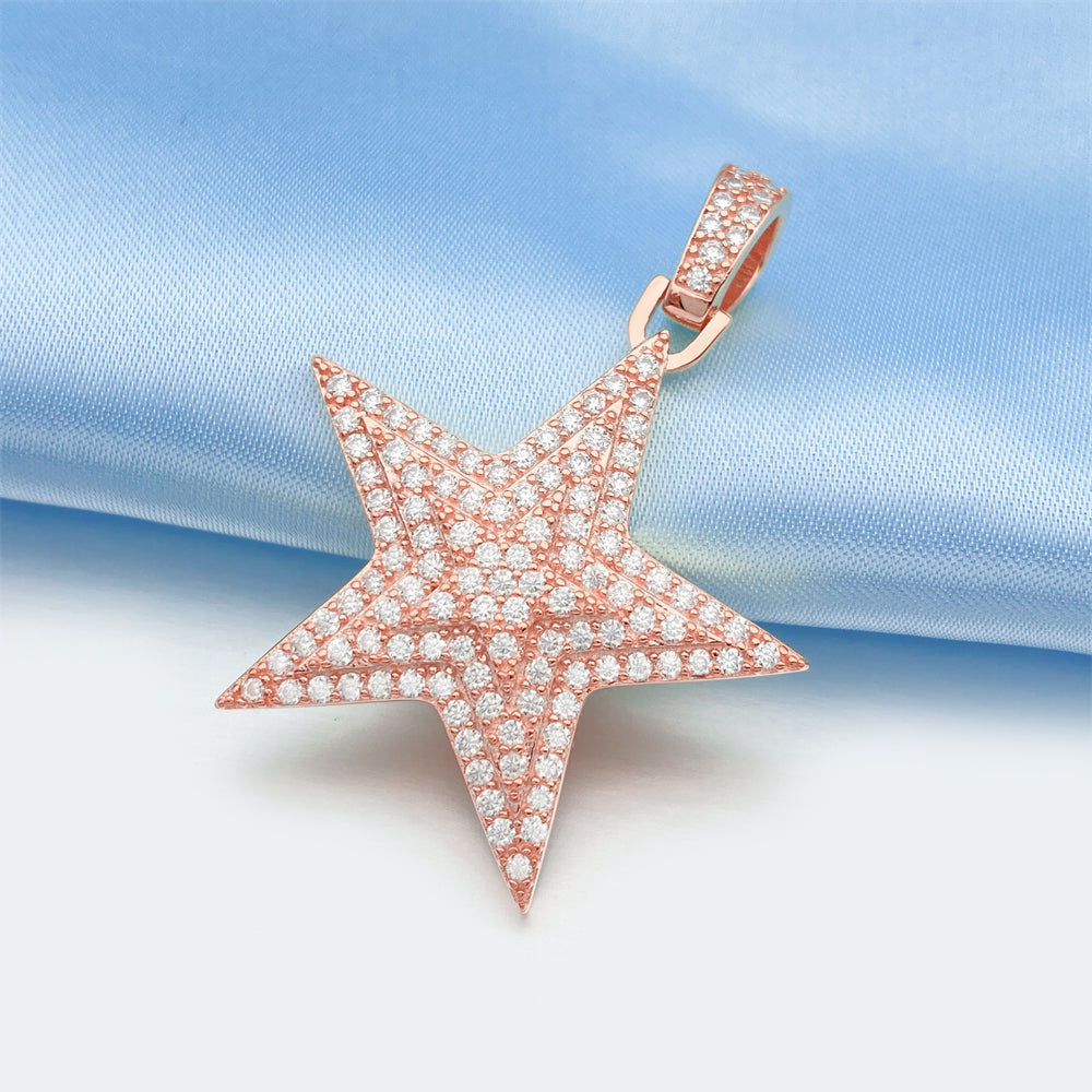 MOISSANITE STAR PENDANT