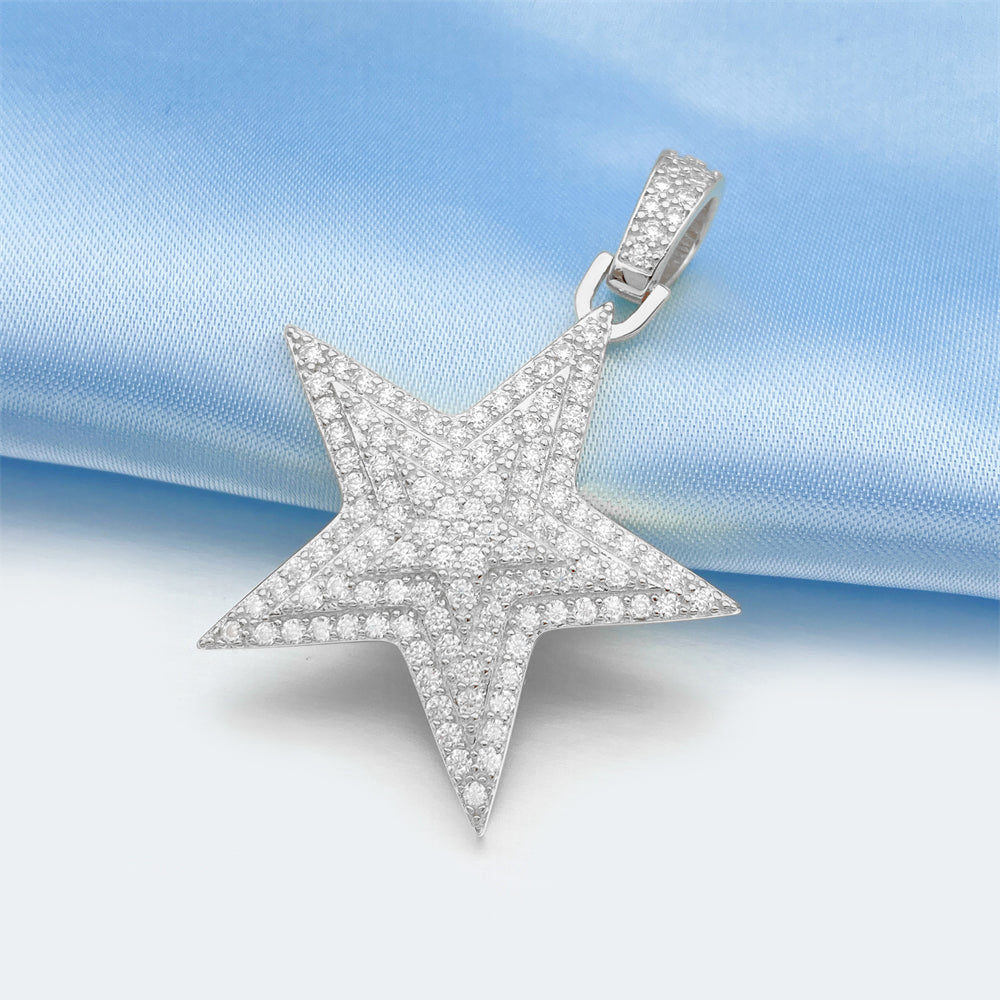 MOISSANITE STAR PENDANT