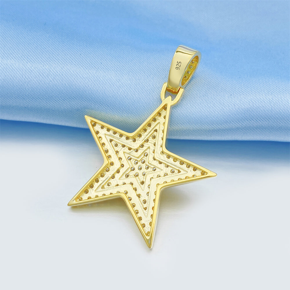 MOISSANITE STAR PENDANT