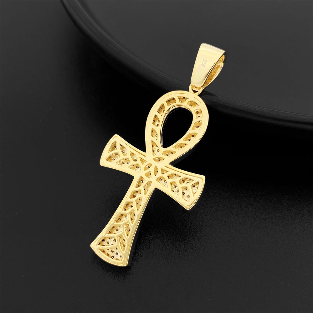 MOISSANITE ANKH PENDANT