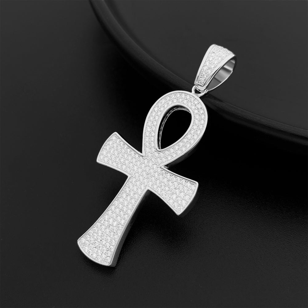 MOISSANITE ANKH PENDANT