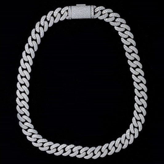 15MM MOISSANITE CUBAN LINK CHAIN