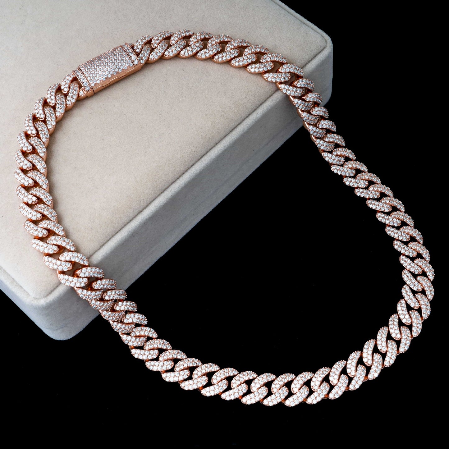 15MM MOISSANITE CUBAN LINK CHAIN