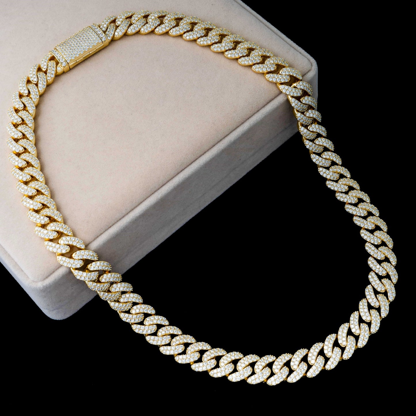 15MM MOISSANITE CUBAN LINK CHAIN