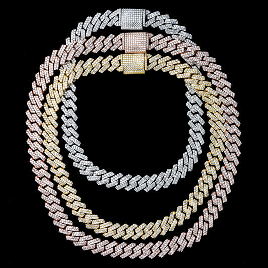 15MM MOISSANITE MIAMI CUBAN LINK CHAIN