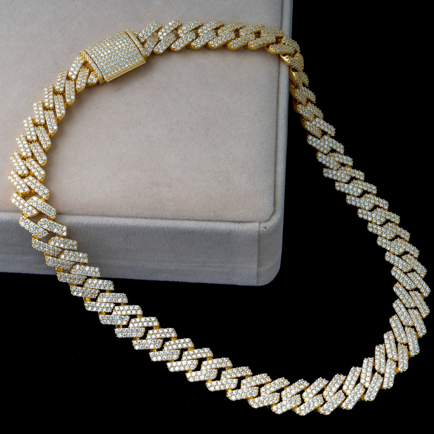 15MM MOISSANITE MIAMI CUBAN LINK CHAIN