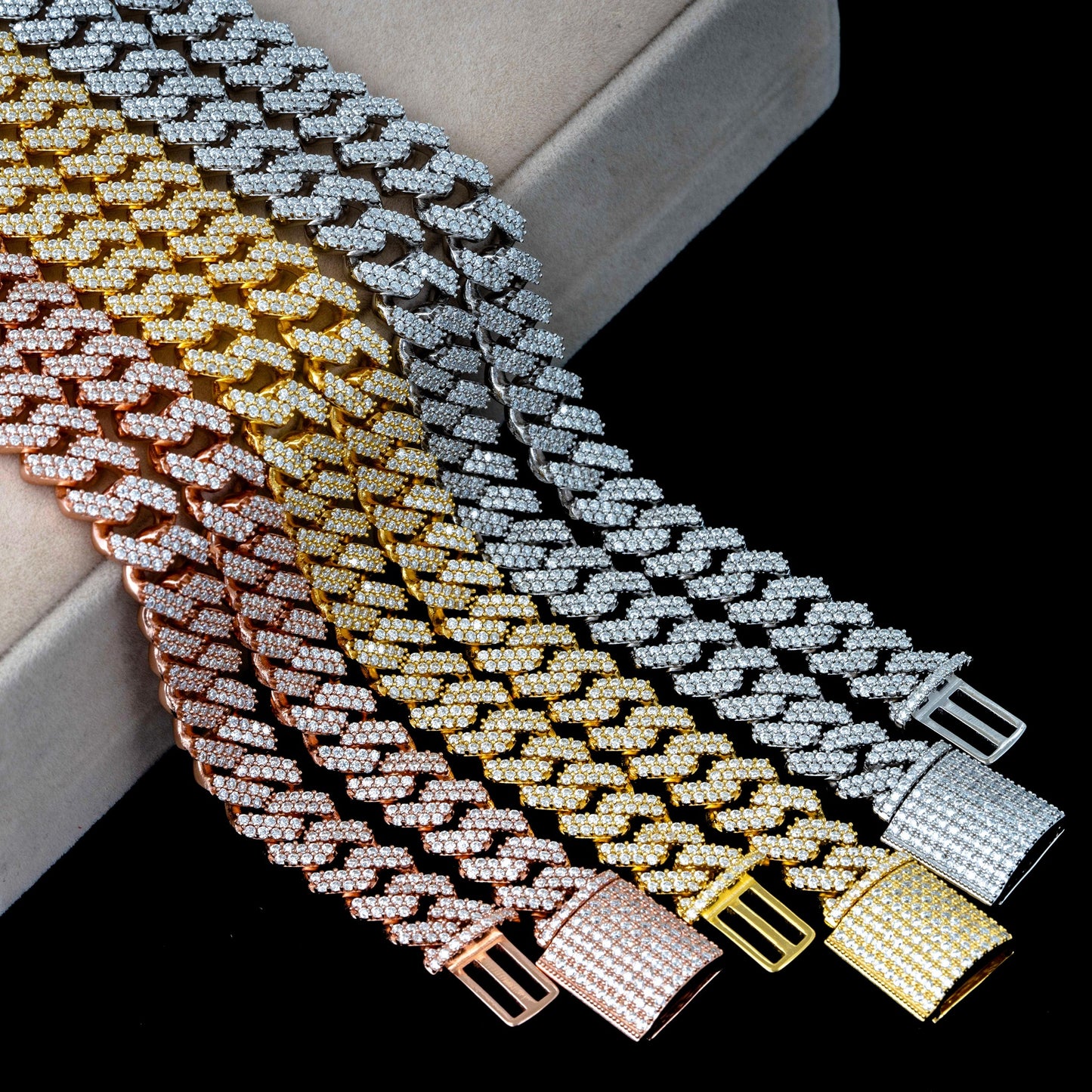 13MM MOISSANITE MIAMI CUBAN LINK CHAIN