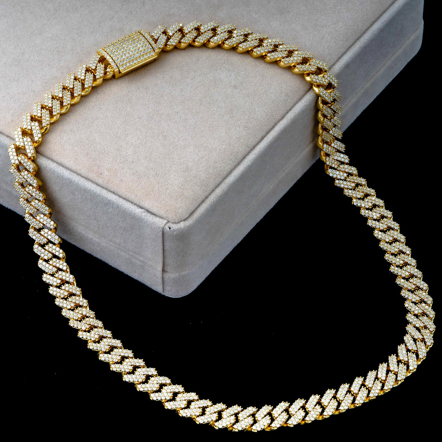 13MM MOISSANITE MIAMI CUBAN LINK CHAIN