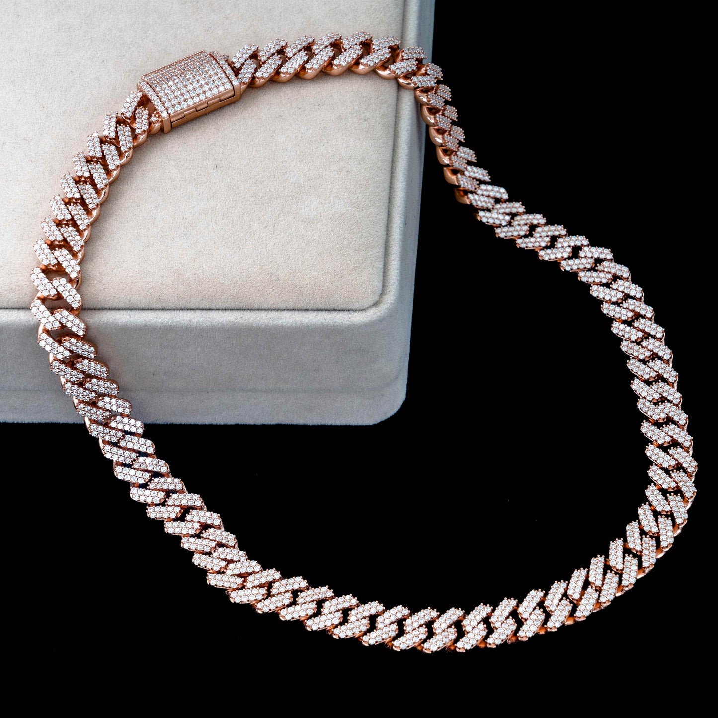 13MM MOISSANITE MIAMI CUBAN LINK CHAIN