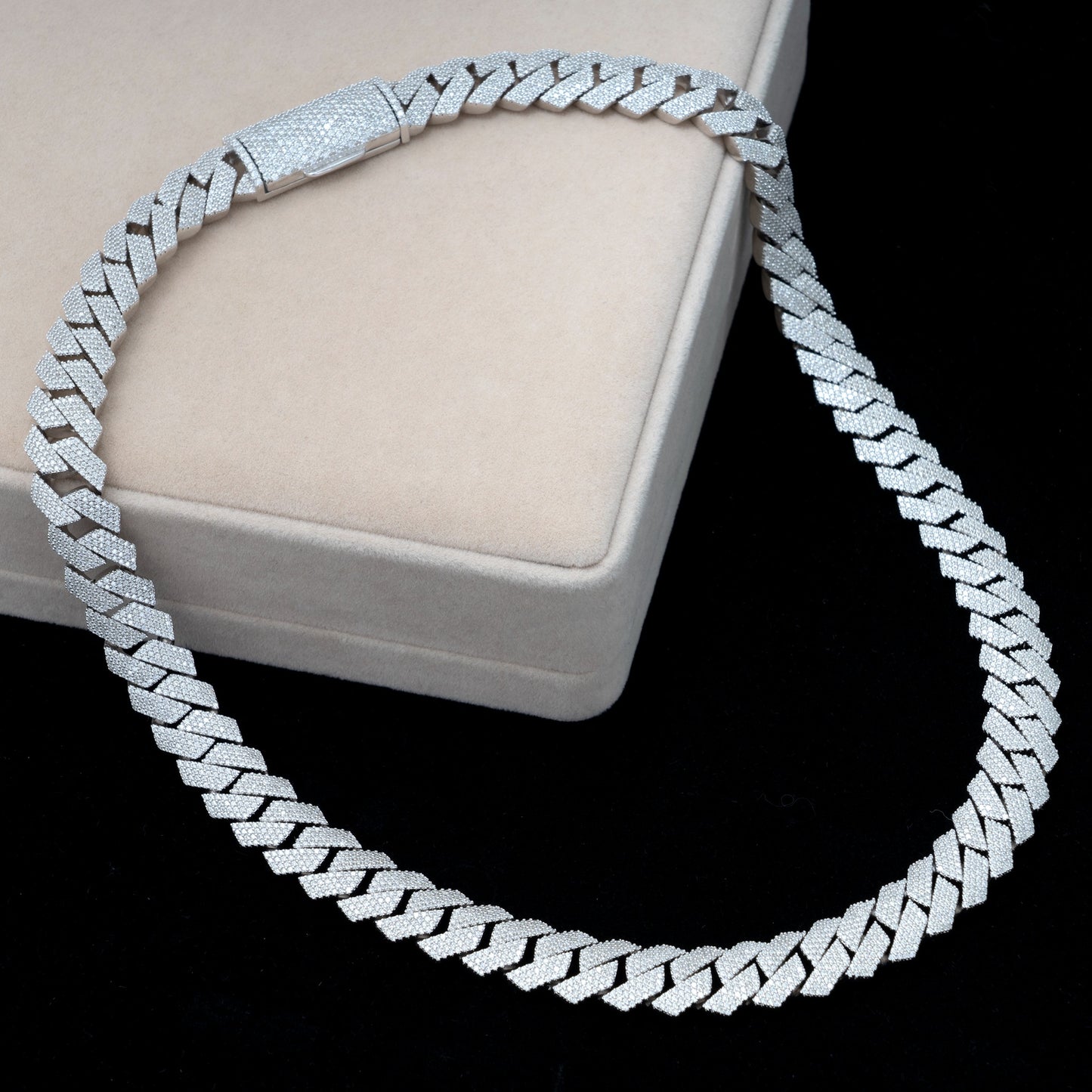 15MM MOISSANITE MIAMI CUBAN LINK CHAIN