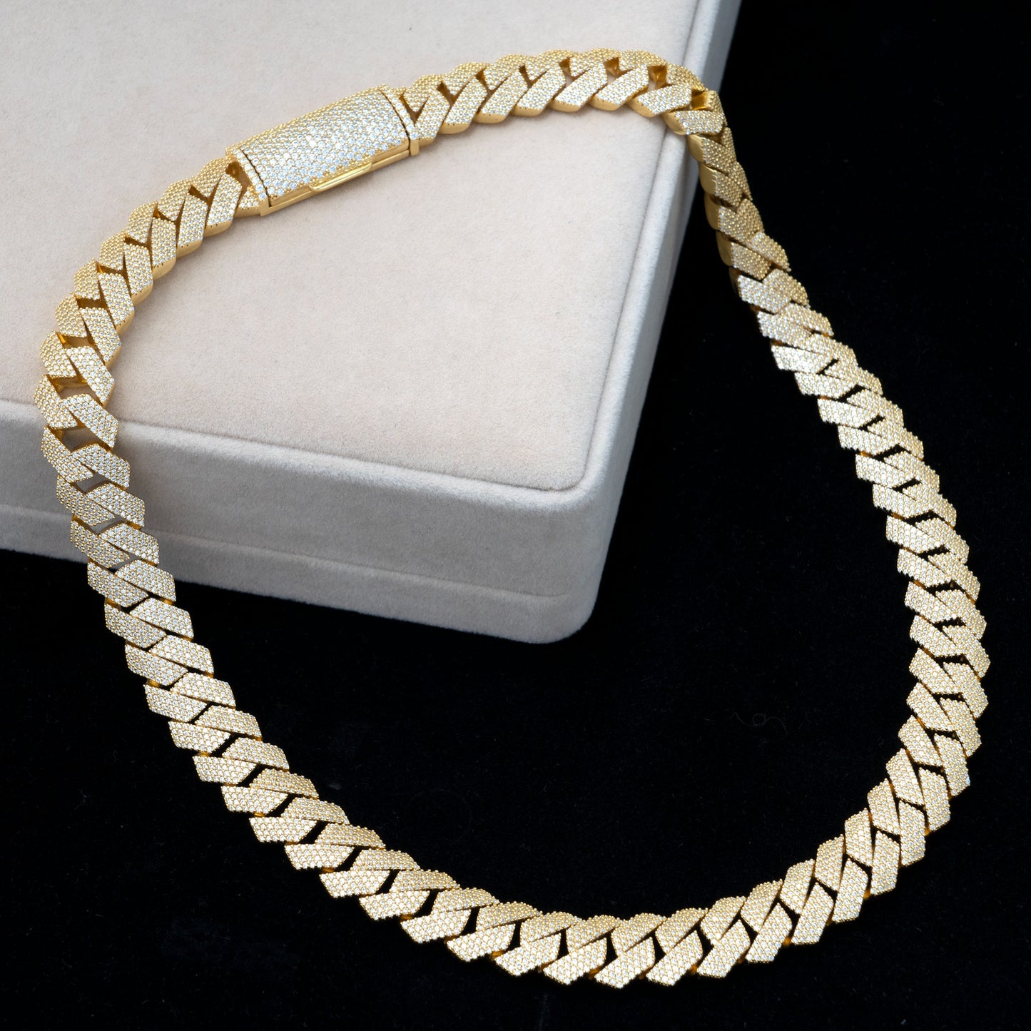 15MM MOISSANITE MIAMI CUBAN LINK CHAIN