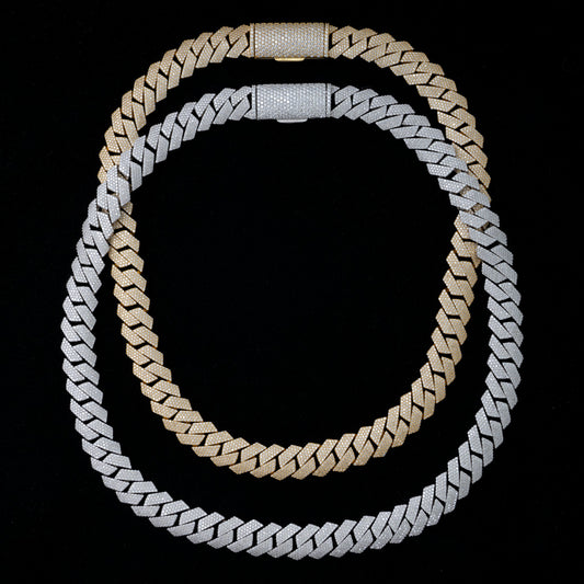 15MM MOISSANITE MIAMI CUBAN LINK CHAIN