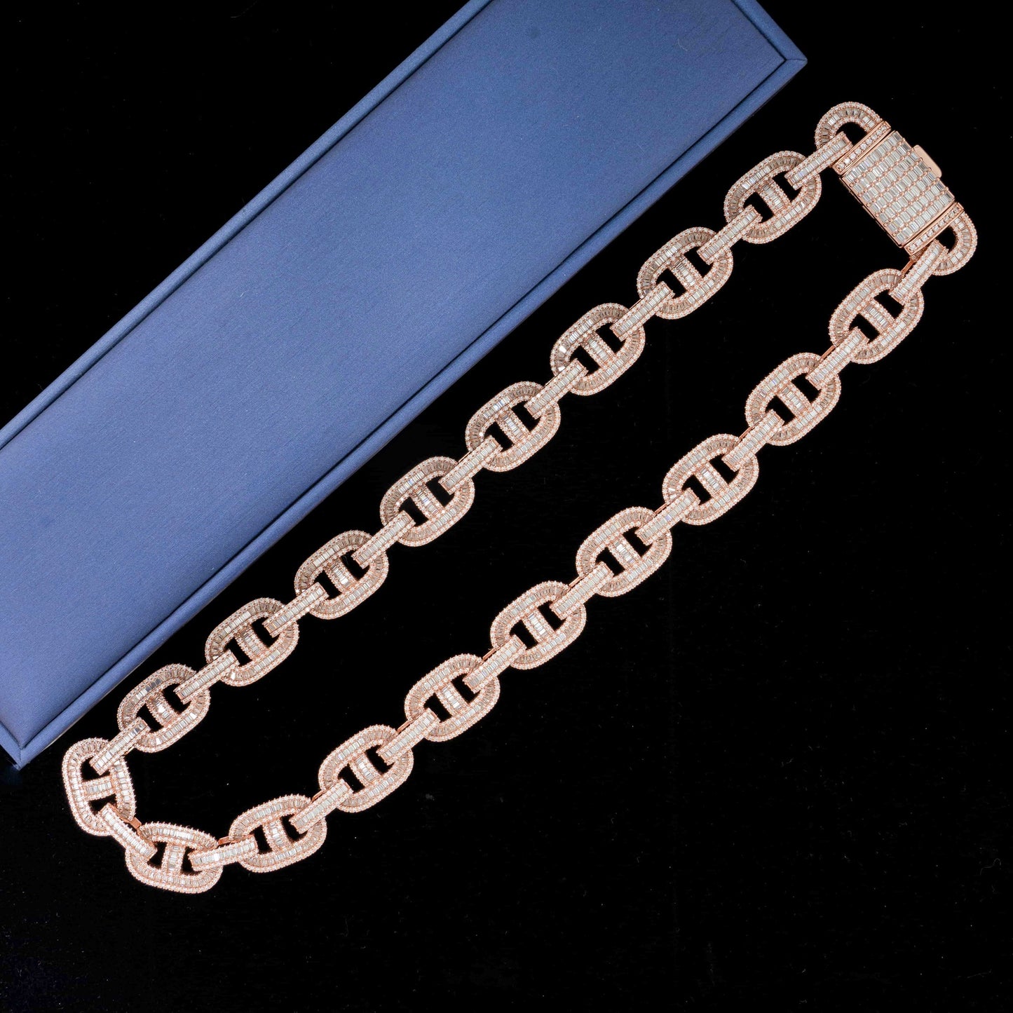 15MM MOISSANITE GUCCI LINK CHAIN