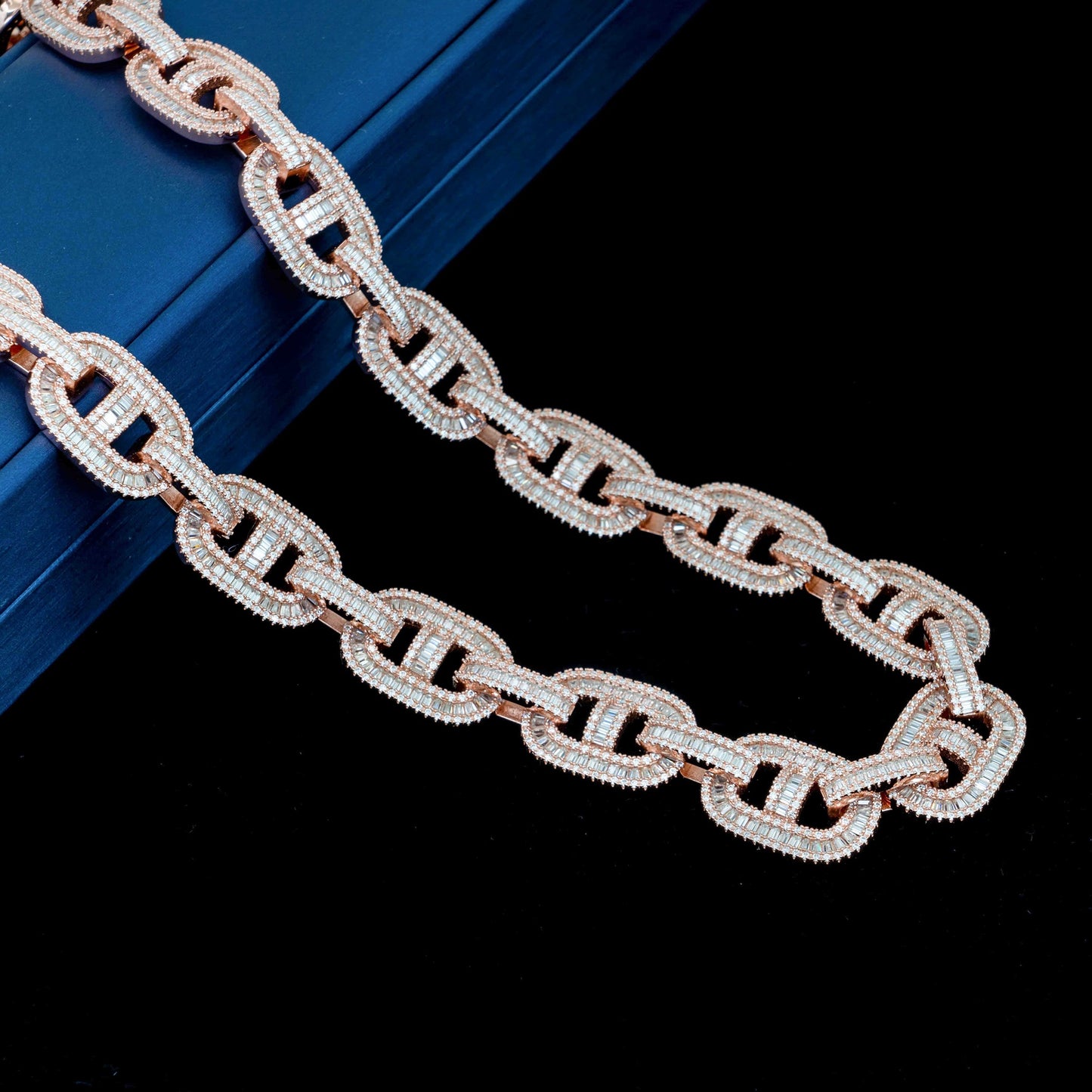 15MM MOISSANITE GUCCI LINK CHAIN