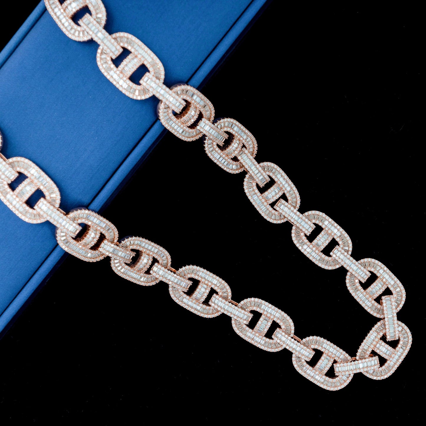 15MM MOISSANITE GUCCI LINK CHAIN